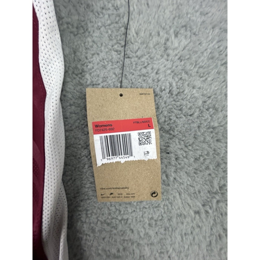 Nike Challenge V Soccer Jersey Shirt Top Womens Large Red White Dri-Fit FD7425 - Picture 6 of 11